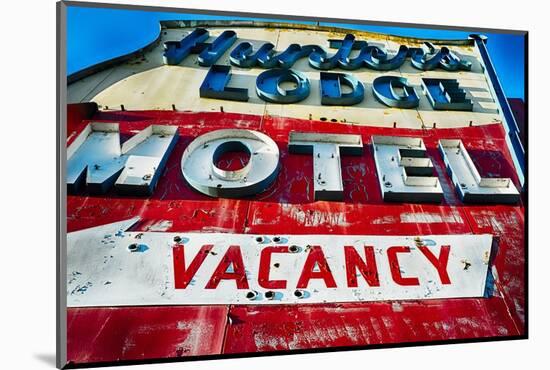 Nostalgic Motel Sign, Route 46, New Jersey-George Oze-Mounted Photographic Print