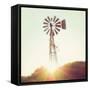 Nostalgic Windmill-Mandy Lynne-Framed Stretched Canvas