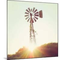 Nostalgic Windmill-Mandy Lynne-Mounted Premium Giclee Print