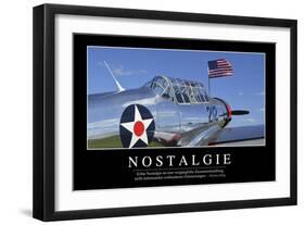 Nostalgie: Motivationsposter Mit Inspirierendem Zitat-null-Framed Photographic Print