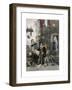 Nostradamus and Caterina De Medici-Stefano Bianchetti-Framed Premium Giclee Print