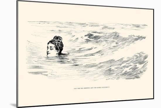 Not a Sea Serpent-Charles Dana Gibson-Mounted Art Print