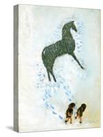 Not a White Horse-George Adamson-Stretched Canvas