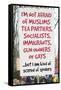 Not Afraid Of Tea Partiers But Scared Of Spiders  - Funny Poster-Ephemera-Framed Stretched Canvas