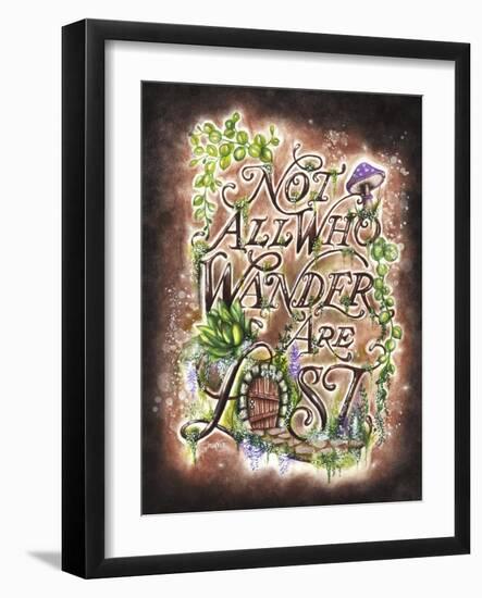 Not All Who Wander Are Lost - Garden WhimZies-Sheena Pike Art And Illustration-Framed Giclee Print