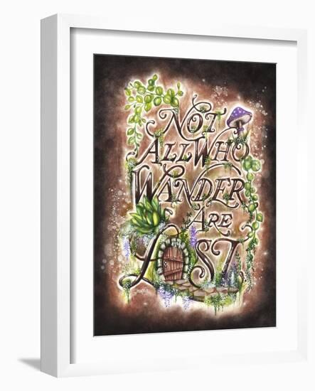 Not All Who Wander Are Lost - Garden WhimZies-Sheena Pike Art And Illustration-Framed Giclee Print