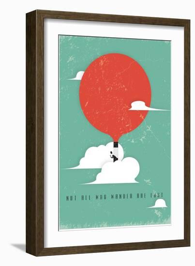 Not All Who Wander Are Lost Print-Ren Lane-Framed Art Print
