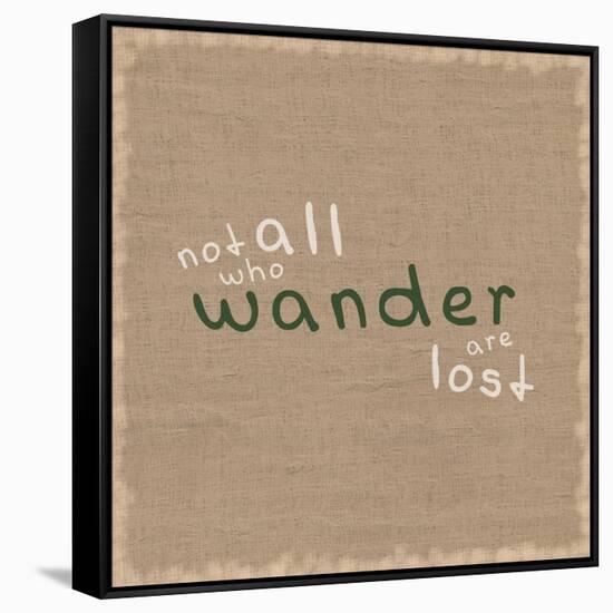 Not All Who Wander-Lauren Gibbons-Framed Stretched Canvas