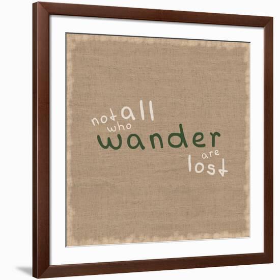 Not All Who Wander-Lauren Gibbons-Framed Art Print