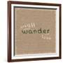 Not All Who Wander-Lauren Gibbons-Framed Art Print