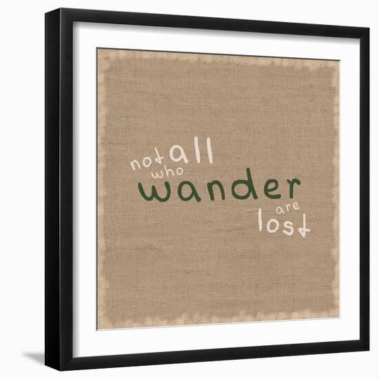 Not All Who Wander-Lauren Gibbons-Framed Art Print