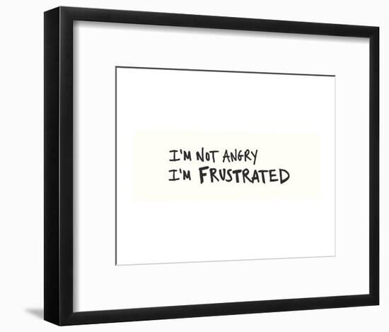 Not Angry-Urban Cricket-Framed Art Print