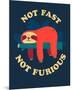 Not Fast, Not Furious-Michael Buxton-Mounted Premium Giclee Print