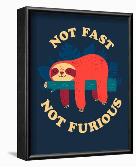 Not Fast, Not Furious-Michael Buxton-Framed Art Print