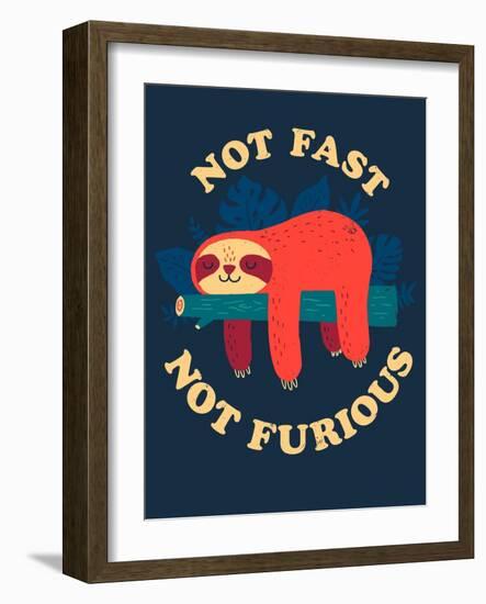 Not Fast, Not Furious-Michael Buxton-Framed Art Print