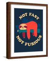 Not Fast, Not Furious-Michael Buxton-Framed Art Print