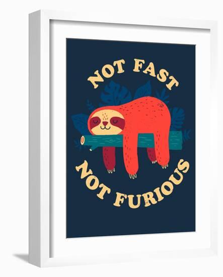 Not Fast, Not Furious-Michael Buxton-Framed Art Print