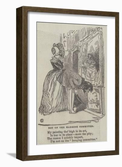 Not on the Hanging Committee-Alfred Crowquill-Framed Giclee Print
