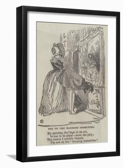 Not on the Hanging Committee-Alfred Crowquill-Framed Giclee Print