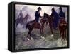 Not Till after the Battle Did Blucher and Wellington Meet, 1815-AS Forrest-Framed Stretched Canvas