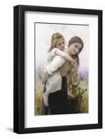 Not Too Much to Carry-William Adolphe Bouguereau-Framed Giclee Print