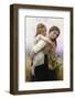 Not Too Much to Carry-William Adolphe Bouguereau-Framed Art Print