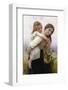 Not Too Much to Carry-William Adolphe Bouguereau-Framed Art Print