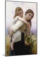 Not Too Much to Carry-William Adolphe Bouguereau-Mounted Art Print