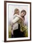 Not Too Much to Carry-William Adolphe Bouguereau-Framed Art Print