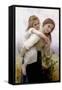 Not Too Much to Carry-William Adolphe Bouguereau-Framed Stretched Canvas