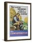 Not Worth Growing Owing to Foreign Dumping, Vote Conservative, British Political Poster-null-Framed Giclee Print