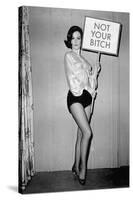 Not Your Bitch Pinup Funny Poster-Ephemera-Stretched Canvas