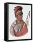 Notchimine, an Iowa Chief, The Indian Tribes of North America, c.1837-Charles Bird King-Framed Stretched Canvas