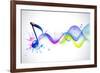 Note And Sound Waves. Music Background-Misha-Framed Premium Giclee Print