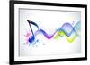 Note And Sound Waves. Music Background-Misha-Framed Premium Giclee Print