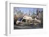 Note Written by Hurricane Katrina Victims on Vehicle Damged by Hurricane-John Cancalosi-Framed Photographic Print