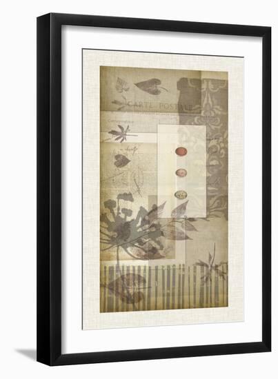 Notebook Collage V-Jennifer Goldberger-Framed Art Print