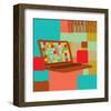 Notebook I-Yashna-Framed Art Print