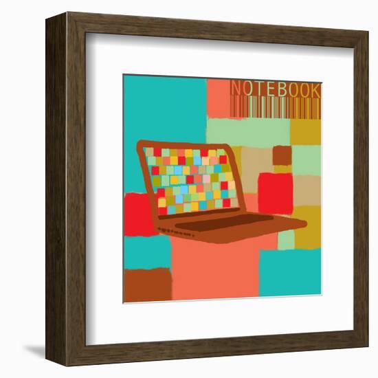 Notebook I-Yashna-Framed Art Print