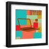 Notebook II-Yashna-Framed Art Print