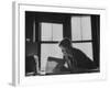 Noted Anthropologist Dr. Margaret Mead at Work at the American Museum of Natural History-John Loengard-Framed Premium Photographic Print