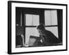 Noted Anthropologist Dr. Margaret Mead at Work at the American Museum of Natural History-John Loengard-Framed Premium Photographic Print