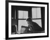Noted Anthropologist Dr. Margaret Mead at Work at the American Museum of Natural History-John Loengard-Framed Premium Photographic Print