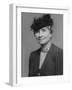 Noted Deaf and Blind Ldr. Helen Keller Wearing Hat-null-Framed Premium Photographic Print