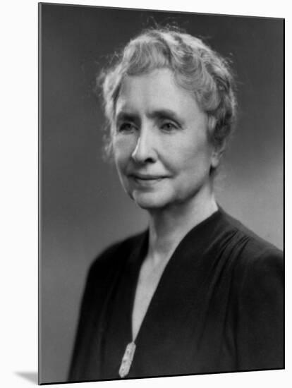 Noted Ldr. of Blind and Deaf Helen Keller-null-Mounted Premium Photographic Print