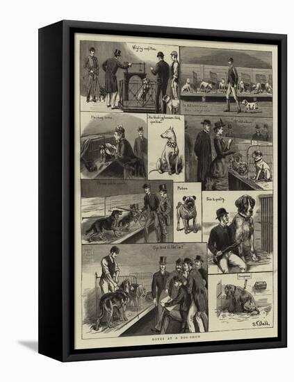 Notes at a Dog-Show-S.t. Dadd-Framed Stretched Canvas