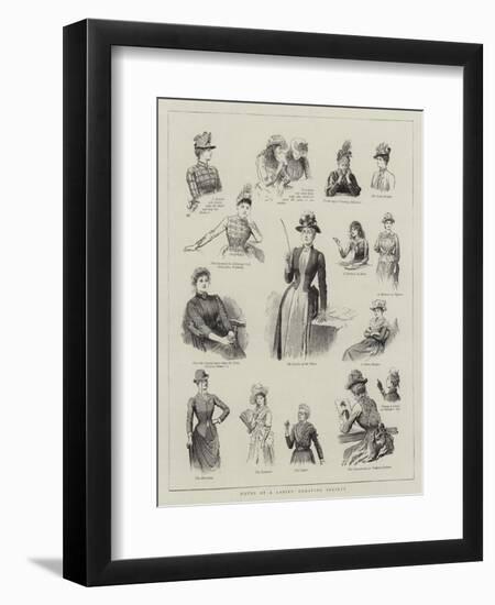 Notes at a Ladies' Debating Society-null-Framed Giclee Print