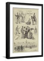 Notes at Longchamps, 1876-null-Framed Giclee Print