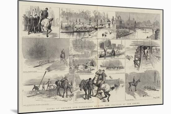 Notes at Oxford and Cambridge During the Training of the Crews-Sydney Prior Hall-Mounted Giclee Print