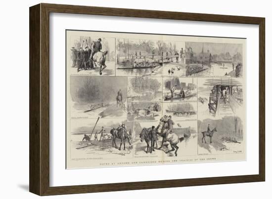 Notes at Oxford and Cambridge During the Training of the Crews-Sydney Prior Hall-Framed Giclee Print